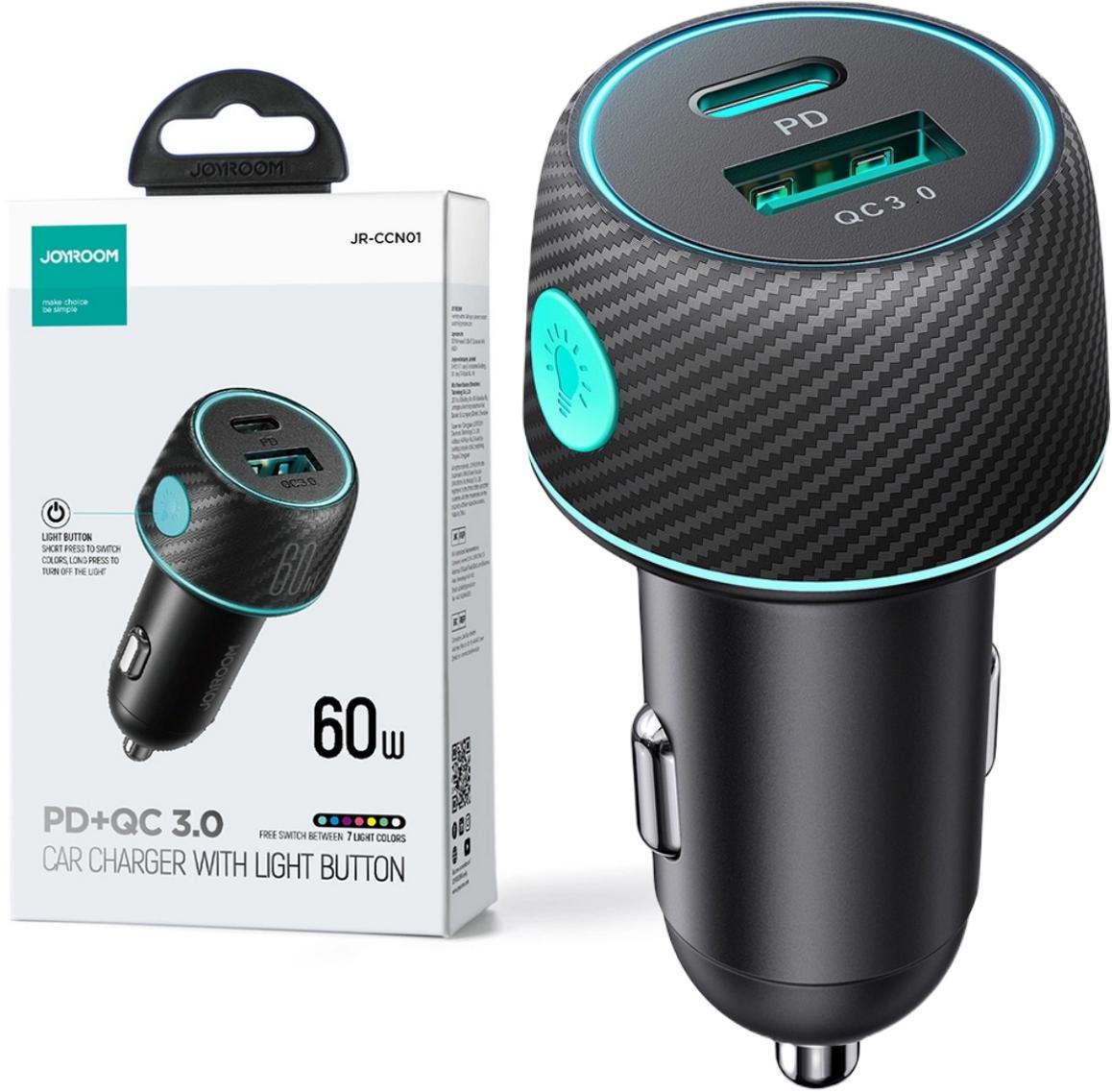 Ładowarka samochodowa Joyroom JR-CCN01 60W 3.0A PD 3.0 QC 3.0 1x USB-A 1x USB-C 1 0 2 3 10586 1 8149 1 13171 1 2762 1 1532 1 460 1 42 1 6773 1 13 1 5514 1 12024 1 6371 1 259 1 1031 1 1615 1 1396 1 1200 1 767 1 58