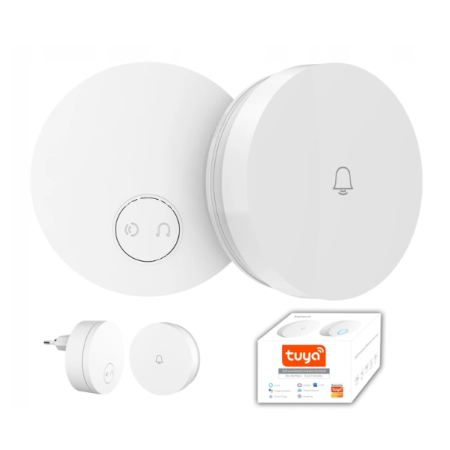 OUTLET_3: Dzwonek bezprzewodowy Linptech G6LW Wi-Fi Tuya bezbateryjny (OUTLET)