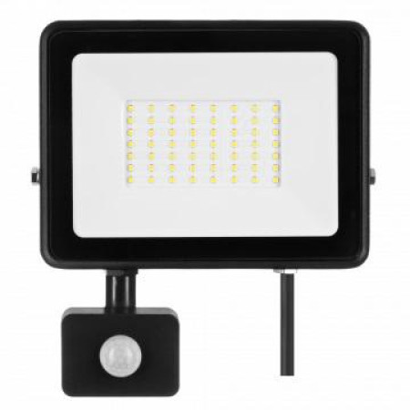 NAŚWIETLACZ LED SOLIS 50W PIR ZAMEL BARWA BIAŁA NEUTRALNA NAS-50WNPIR