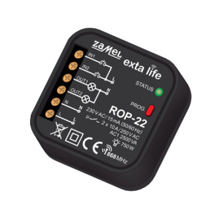 EXTA LIFE ROP-22 RADIOWY ODBIORNIK DOPUSZKOWY 2-KANAŁOWY