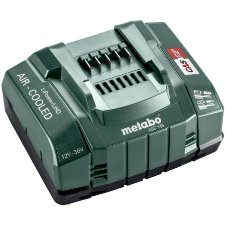 Szybka ładowarka Metabo ASC 145, 12-36 V, „AIR COOLED”, UE