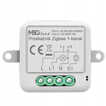 MBG LINE Sterownik oświetlenia 1-kanałowy Zigbee Tuya
