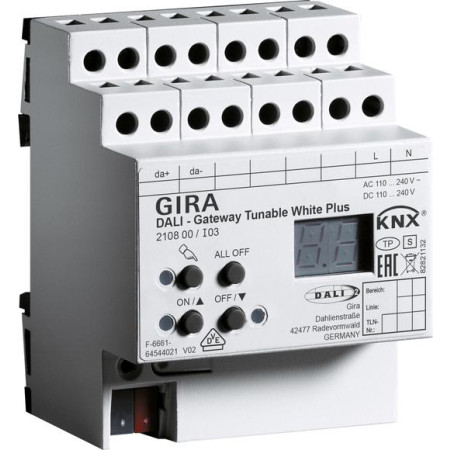 GIRA Bramka DALI Tunable WH Plus KNX 210800