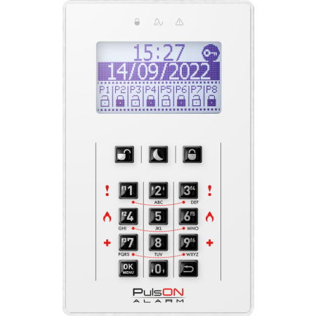 PulsON Manipulator LCD z przyciskami gumkowymi - biały