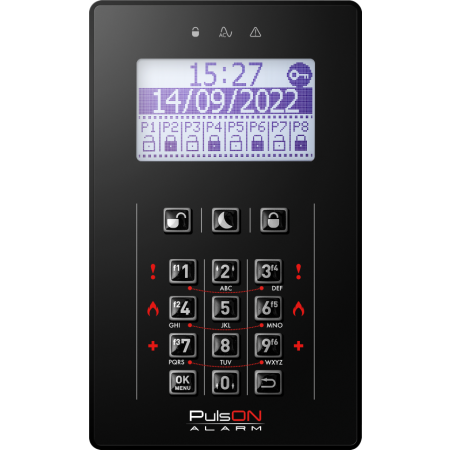 PulsON Manipulator LCD z przyciskami gumkowymi - czarny