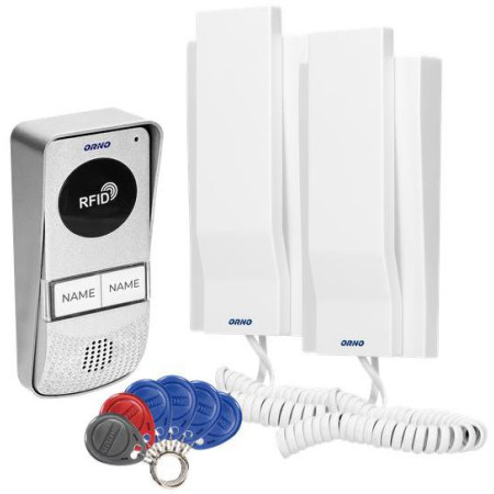 OUTLET_2: Domofon 2-rodzinny ORNO OR-DOM-AT-930/W  (OUTLET)