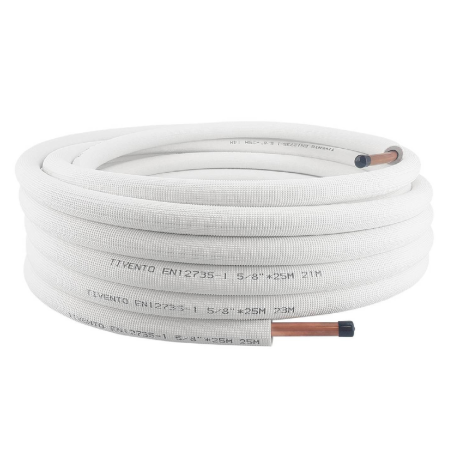 Rura Miedziana w otulinie 1/2 krąg 25 m Tivento Flex