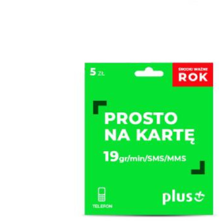 PLUS Karta SIM - 5 PLN Prepaid