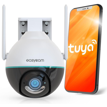 Kamera IP EasyCam obrotowa zewnętrzna WiFi Tuya 4MP 4x zoom EC-4PT4L