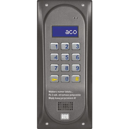 ACO CDNP6ACC BR CENTRALA DOMOFONOWA grzałka LCD. RFID MASTER