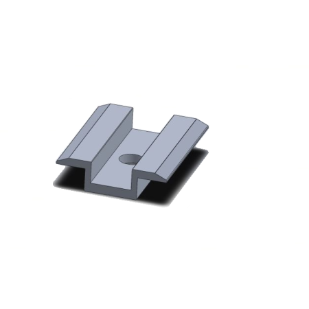 Klema środkowa L50 srebrna CORAB XPF_KL014