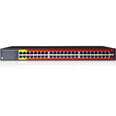 SWITCH POE GETFORT 48GE+2SFP Gigabit 800W