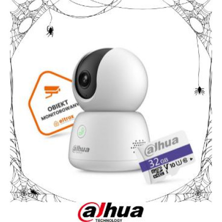 Kamera bezprzewodowa WiFi Dahua Hero H5B + Naklejka Eltrox + karta pamięci 32GB