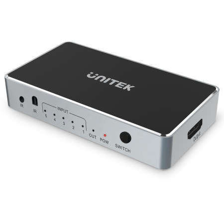 OUTLET_1: Unitek Przełącznik sygnału HDMI 1.4b 5 IN-1 OUT 4K (OUTLET)