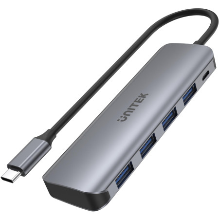 Unitek Aktywny hub USB-C 4xUSB 3.1 Gen1 microUSB