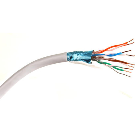 KABEL SKRĘTKA GETFORT CAT.6 F/UTP PVC szary 1m