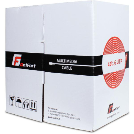 KABEL SKRĘTKA GETFORT CAT.6 U/UTP PVC 305m