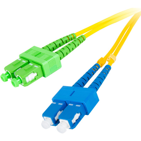 PATCHCORD ŚWIATŁOWODOWY GETFORT SM SC/UPC-SC/APC DUPLEX 1M