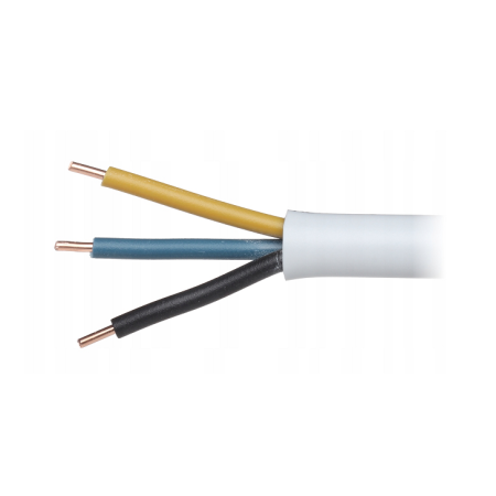 Przewód elektryczny drut okrągły YDY 450/750V 3x1,5mm2 1m MERCOR