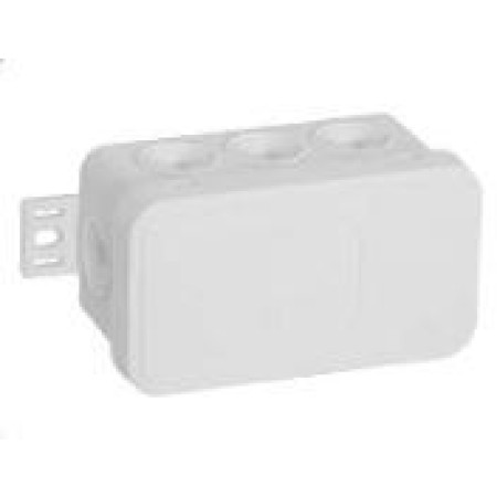 Puszka natynkowa pusta 8 wlotów VIPLAST V8 klik BIAŁA IP54 80x45x41mm 038-01