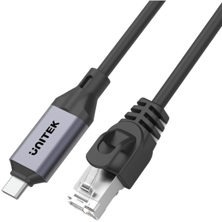 OUTLET_1: Unitek Kabel Ethernet USB C RJ-45 LAN, przewód sieciowy, 3m (OUTLET)