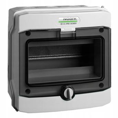 PLASTIKOWA OBUDOWA INSTALACYJNA Natynkowa IP65, 1x6 modułów. PHS 6T NOARK 113262