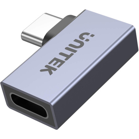 Unitek Adapter USB-C na USB-C kątowy płaski 