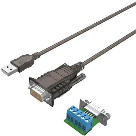 OUTLET_1: Unitek Konwerter/Adapter USB 2.0 do RS422/RS485 (DB9M) z chipsetem FTDI, 1,5m (OUTLET)