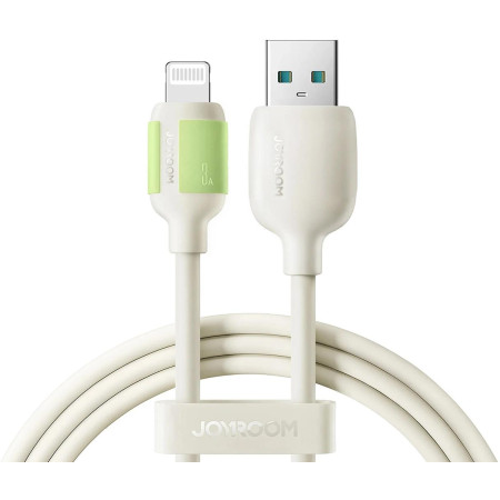 Kabel Joyroom S-A53 3A USB-A - Lightning z fluorescencyjną końcówką 1,2 m - beżowy