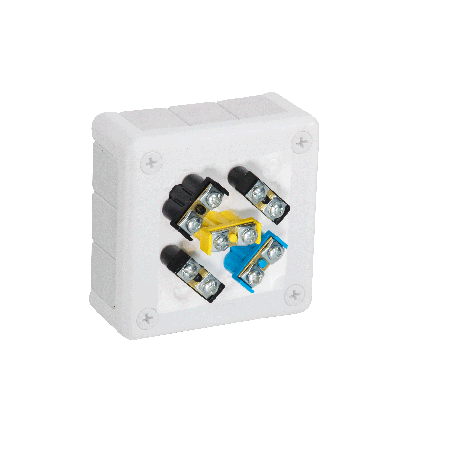Puszka natynkowa z zaciskami 12 wlotów VIPLAST VP-41 BIAŁA IP55 98x98x42mm 041-51