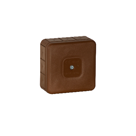Puszka natynkowa pusta 12 wlotów VIPLAST VP-31 BRĄZOWA IP55 85x85x37mm 031-02