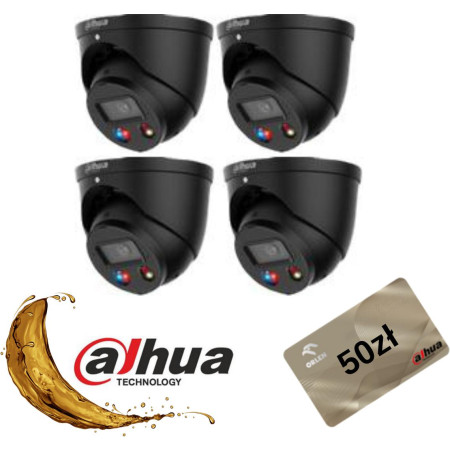 KAMERA IP TIOC 3.0 DAHUA IPC-HDW3549H-AS-PV-0280B-S5-BLACK Opakowanie zbiorcze 4szt.