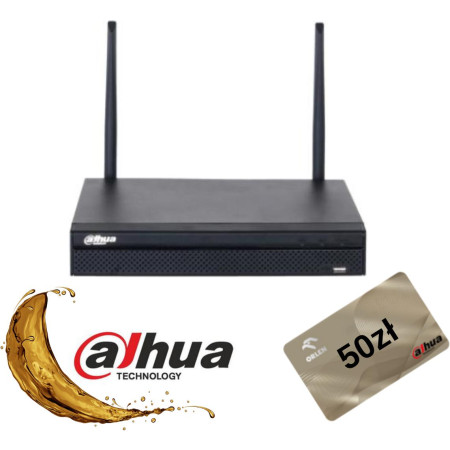 REJESTRATOR WIFI DAHUA NVR1104HS-W-S2-CE + Gratis