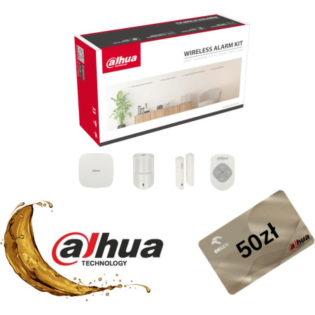 Bezprzewodowy zestaw alarmowy Dahua ART-ARC3000H-03-FW2(868) + Gratis