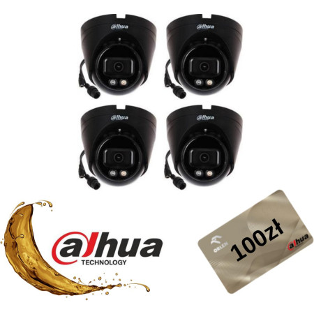 Kamera IP Dahua IPC-HDW1439V-A-IL-BLACK Opakowanie zbiorcze 4szt