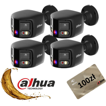 Kamera IP Dahua IPC-PFW3849S-A180-AS-PV-Black Opakowanie zbiorcze 4szt.