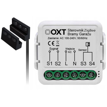 Moduł OXT z sensorem do silnika bramy garażu ZigBee TUYA