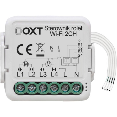 Moduł OXT mini sterownik 2 rolety WiFi TUYA