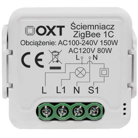 Moduł OXT mini ściemniacz 1 obwód ZigBee TUYA