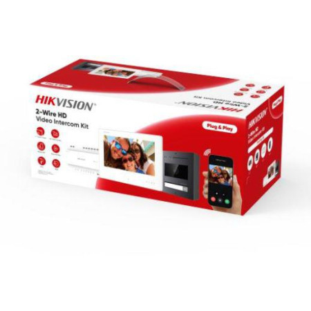 Zestaw wideodomofonowy Hikvision DS-KIS704EY/Aluminum