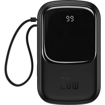 Powerbank Baseus Qpow Digital Display PPQD060201 20000mAh 20W PD QC USB-A USB-C + KABEL Lightning