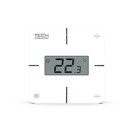 Bezprzewodowy regulator pokojowy mechaniczny czarny R-8X Tech Sterowniki