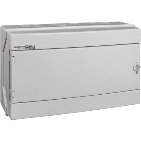 Rozdzielnica hermetyczna modułowa (500V AC, 1500V DC) 1x18 natynkowa (N+PE) IP65 RH-18/UV ELEKTRO-PLAST OPATÓWEK