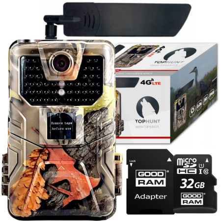 Kamera Leśna FOTOPUŁAPKA 2K GSM HC900LTE + KARTA PAMIĘCI microSD GOODRAM CL10 32GB