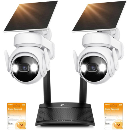 Zestaw 2 kamer IP Imou Cell PT kit 3MP z chmurami Imou Protect i routerem 4G