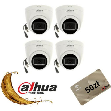 KAMERA HDCVI DAHUA HAC-HDW1200TRQ-0280B-S6 Opakowanie zbiorcze 4szt.