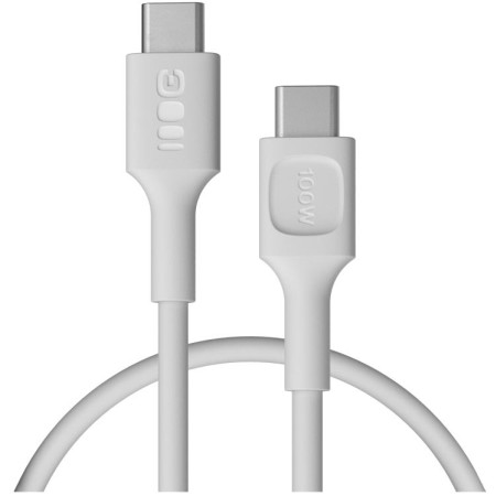 KABEL USB-C / USB-C Greencell PowerFlex 30cm PD 100W biały silikonowy