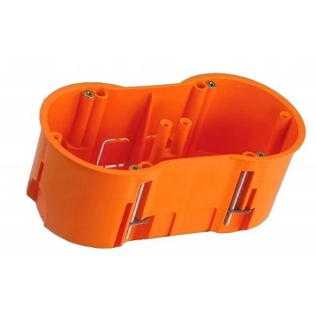 Puszka końcowa 60 podwójna do płyt gipsowych głęboka PAWBOL A.0010PG