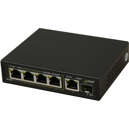 Switch 6-portowy PULSAR SFG64F1 do 4 kamer IP