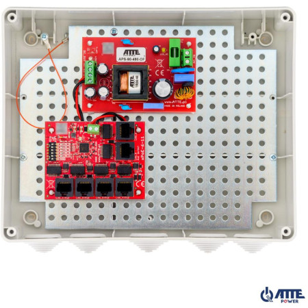 Zestaw do 5 kamer IP switch PoE 5P+1UP ATTE IP-5-11-L3